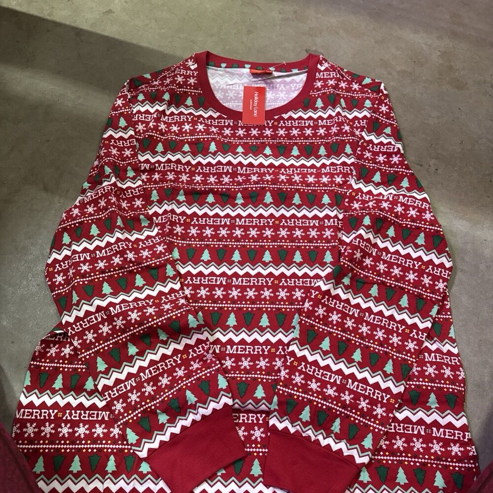 Holiday Lane Merry Sleepwear Men 2XLT